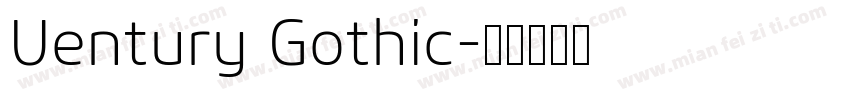 Uentury Gothic字体转换